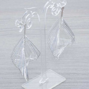 Pendientes triángulos Plata de Ley 925