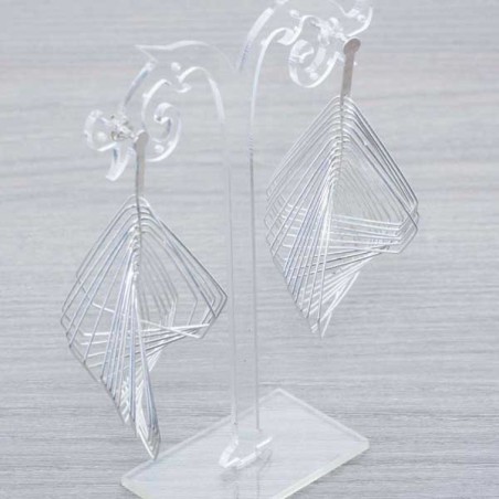 Pendientes triángulos Plata de Ley 925