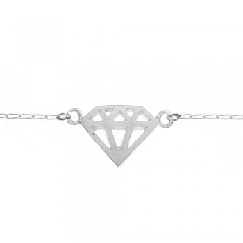 Pulsera diamante de Plata de Ley - Karissma