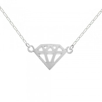 Collar Diamante Plata de Ley - Karissma