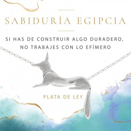 Collar dios egipcio Anubis Plata de Ley - Karissma