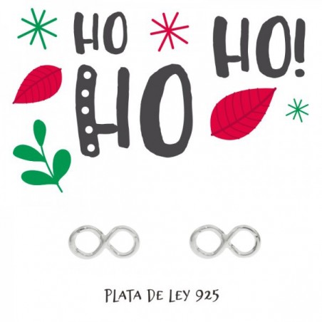 Pendientes Infinito Plata de Ley