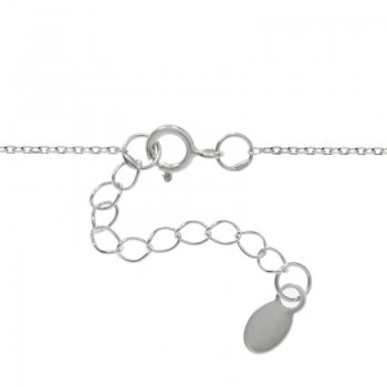 Collar triángulo y barra Plata de Ley 925 2