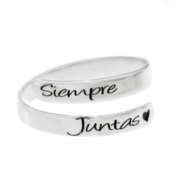 Anillo ajustable personalizado Plata de Ley - Karissma 2