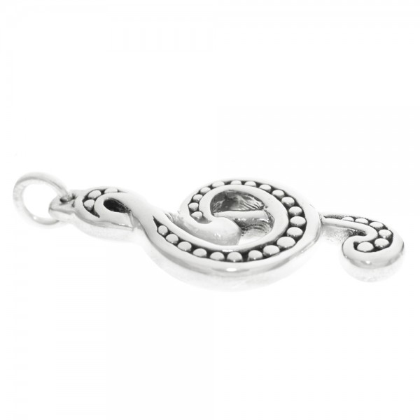 Colgante electroforma clave de Sol Plata de Ley