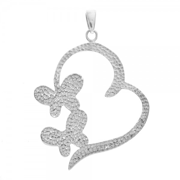 Colgante Love con mariposas blancas