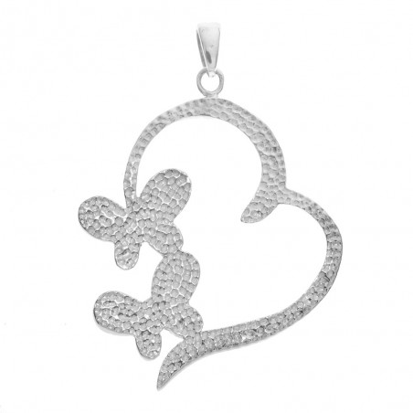 Colgante Love con mariposas blancas