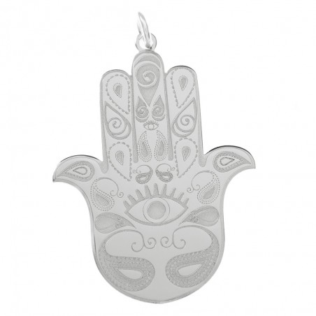 Colgante mano de Fátima labrado Plata de Ley - Karissma
