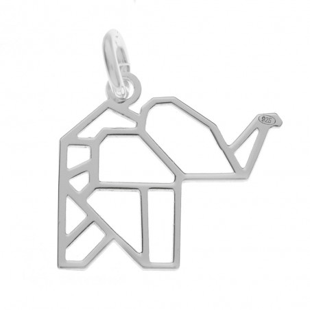 Collar elefante origami Plata de Ley - Karissma