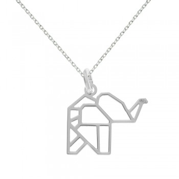 Collar elefante origami Plata de Ley - Karissma