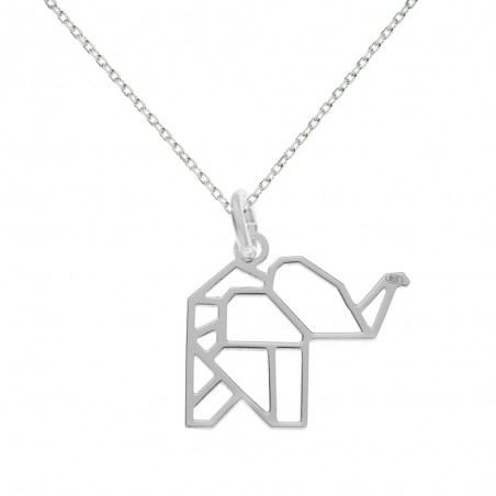 Collar elefante origami Plata de Ley - Karissma
