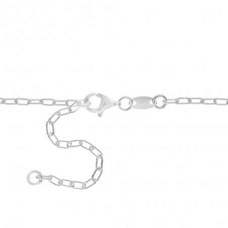 Collar eslabones cadena esmaltados Plata de Ley - Karissma