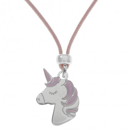 Collar para niña unicornio Plata de Ley - Karissma