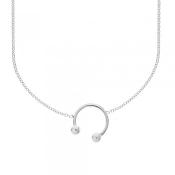 Collar diseño piercing Plata de Ley - Karissma