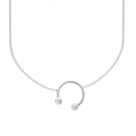 Collar diseño piercing Plata de Ley - Karissma