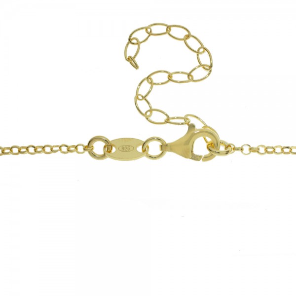 Collar dorado con abalorios Plata de Ley - Karissma