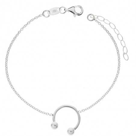 Pulsera diseño Piercing Plata de Ley - Karissma