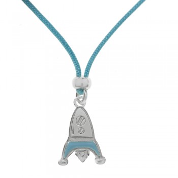 Collar infantil cohete Plata de Ley - Karissma