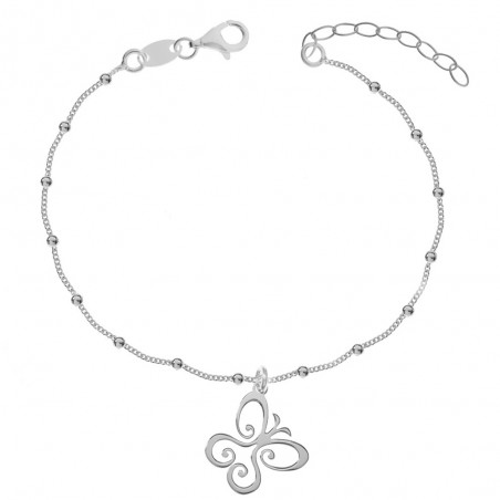Pulsera colgante mariposa Plata de Ley - Karissma