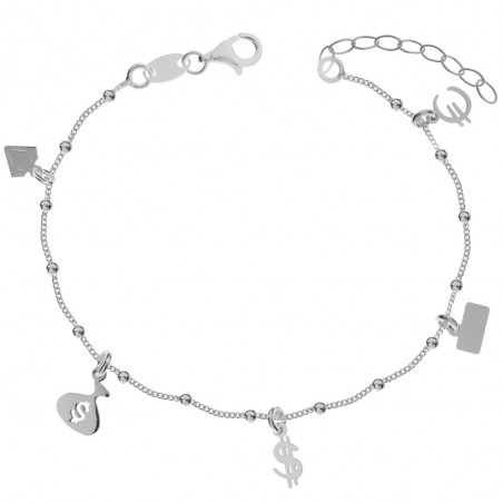 Pulsera abalorios de la Fortuna Plata de Ley - Karissma