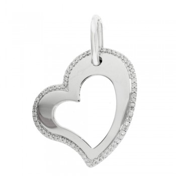 Colgante Love rodiado con circonitas 2