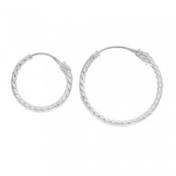 Pendientes aro enrollado Plata de Ley - Karissma