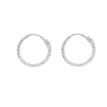 Pendientes aro enrollado Plata de Ley - Karissma