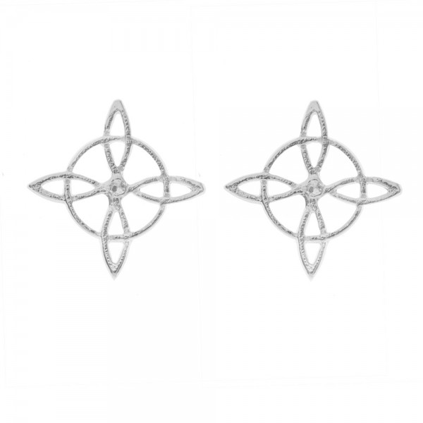 Pendientes nudo de bruja Plata de Ley - Karissma