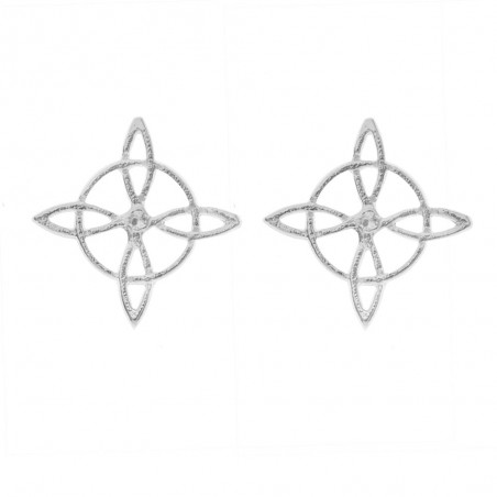 Pendientes nudo de bruja Plata de Ley - Karissma