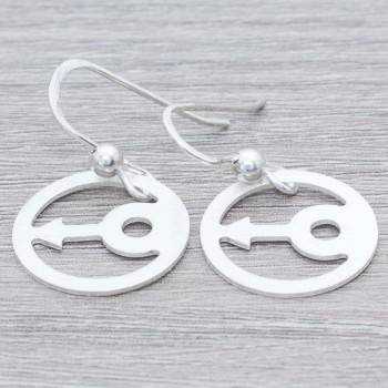Pendientes símbolo mujer Plata de Ley 925