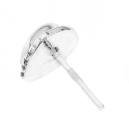 Pendientes gota mini piedra natural Plata de Ley - Karissma