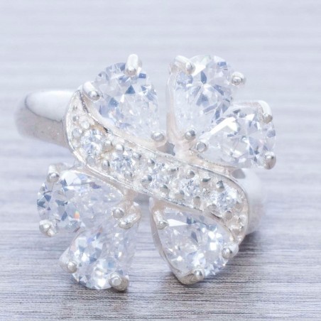 Anillo infinito y corazón Plata de Ley 925