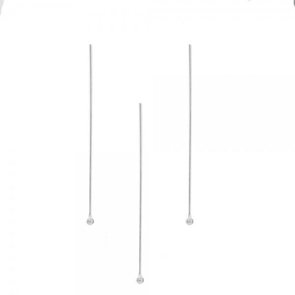 20 Bastón grosor 0.4 mm Plata de Ley - Karissma