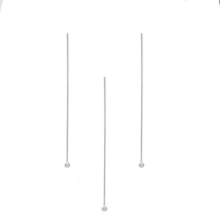 20 Bastón grosor 0.4 mm Plata de Ley - Karissma