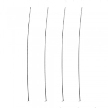 20 Bastones planos grosor 0.4 mm Plata de Ley - Karissma