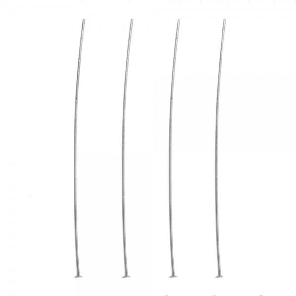 20 Bastones planos grosor 0.4 mm Plata de Ley - Karissma