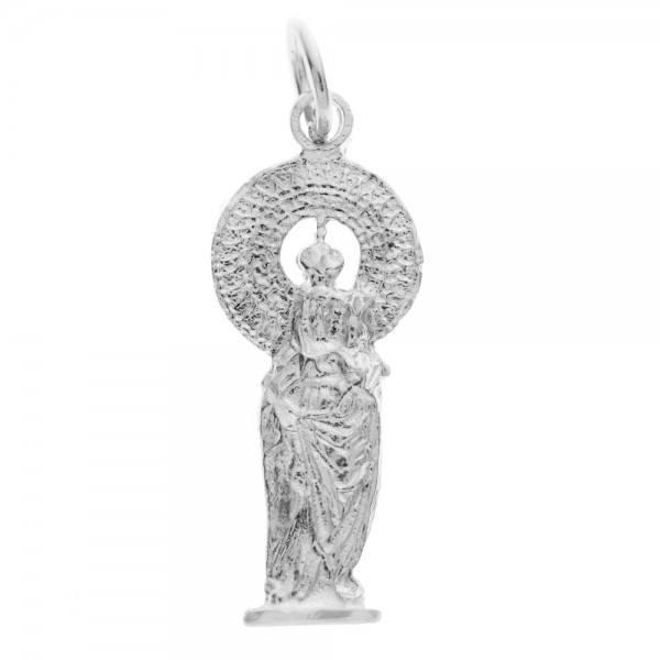 Collar medalla virgen del Pilar Plata de Ley - Karissma