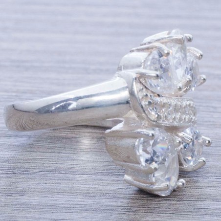 Anillo infinito y corazón Plata de Ley 925