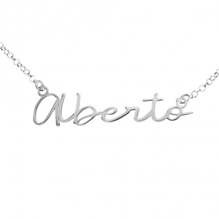 Collar con nombre personalizado Plata de Ley - Karissma