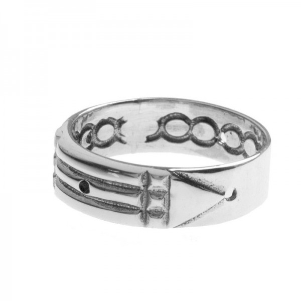 Anillo Atlante con inscripciones Plata de Ley 925