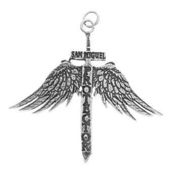 Colgante protección alas San Miguel Plata de Ley - Karissma