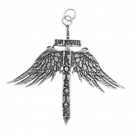 Colgante protección alas San Miguel Plata de Ley - Karissma