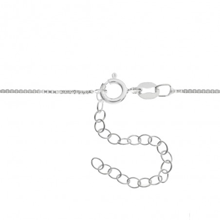 Collar osito corazón rosa Plata de Ley - Karissma