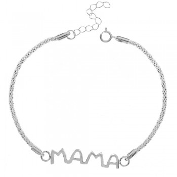 Pulsera coreana Mamá Plata de Ley - Karissma