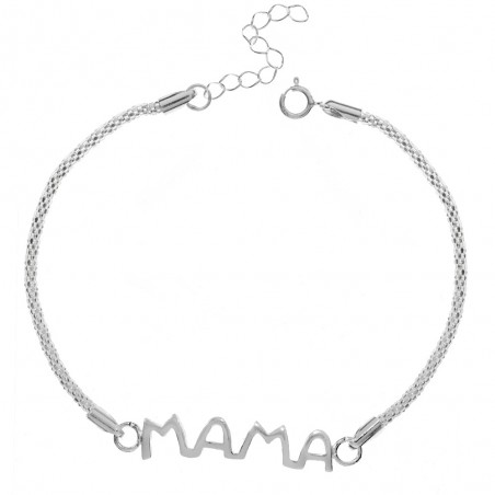 Pulsera coreana Mamá Plata de Ley - Karissma