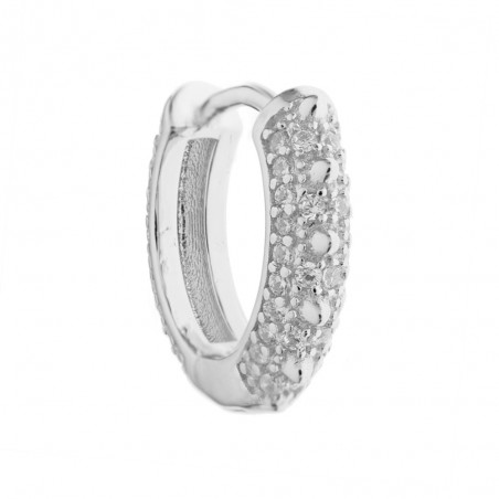 Aros brillo & púas fabricados en Plata de Ley - Karissma