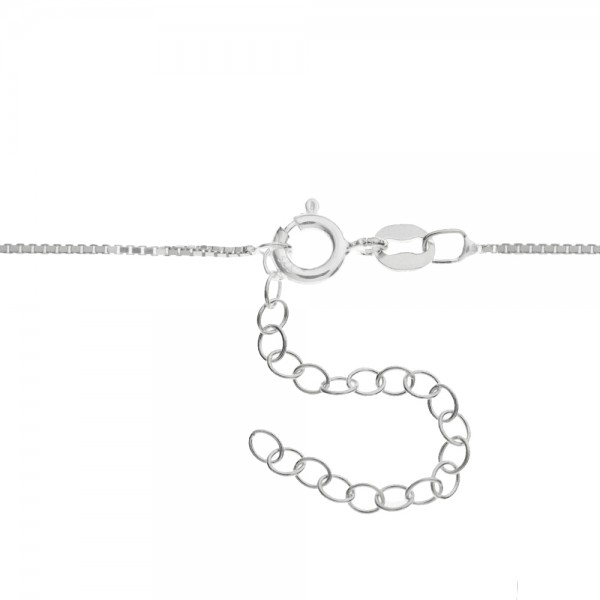 Collar gota circonita blanca Plata de Ley - Karissma