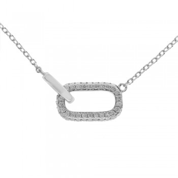 Collar doble eslabón brillo Plata de Ley - Karissma