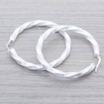 Pendientes aro labrado Plata de Ley 925