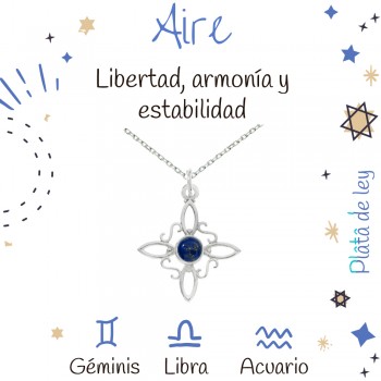 Collar nudo de bruja signos aire Plata de Ley - Karissma